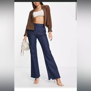 & Other Stories Flared Jeans Mid Blue Size 6 NEW